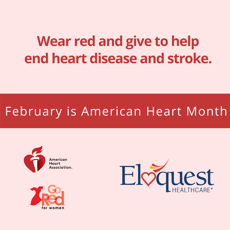 Wear Red and Give to Help End Heart Disease and Stroke. - February is American Heart Month