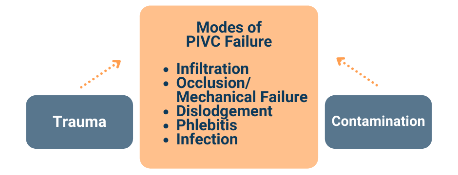Graphic: Modes of PIVC Failure