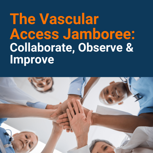 Text: The Vascular Access Jamboree: Collaborate – Observe – Improve