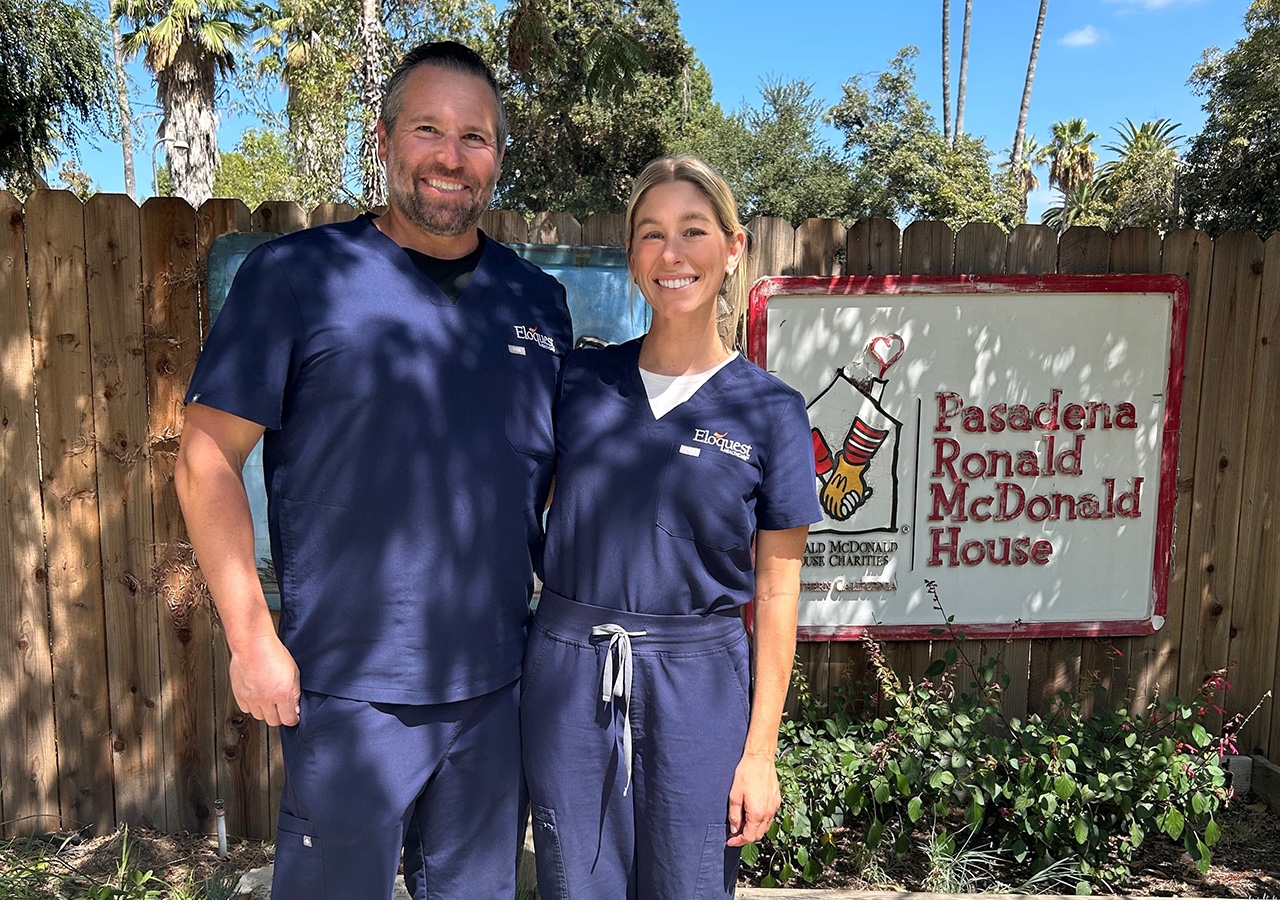Kristin and Evan. Ronald McDonald House Pasadena