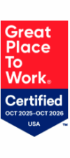 Great Place to Work Certified: Oct 2025 - OCT 2026. USA