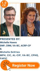 Registration link for webinar presented by Michelle Hawes and Michelle DeVries.
